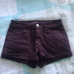 BURGUNDY SHORTS